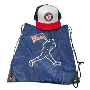 Baseballism Flagman Snapback Retro Dad Hat Cap Drawstring Bag Logo Baseball Lot